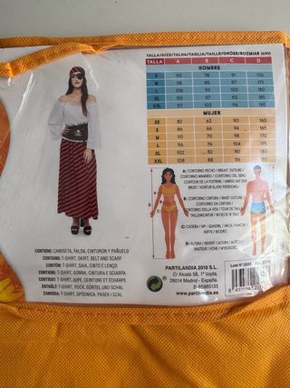 Disfraz Pirata Mujer Talla S