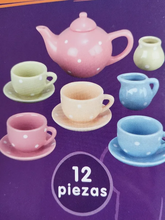 Juego de Té. Porcelana. Juguete
