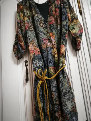 Vestido gasa Sfera estampado M