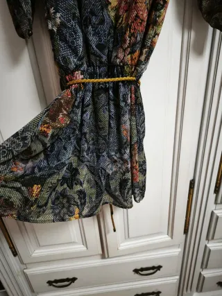 Vestido gasa Sfera estampado M