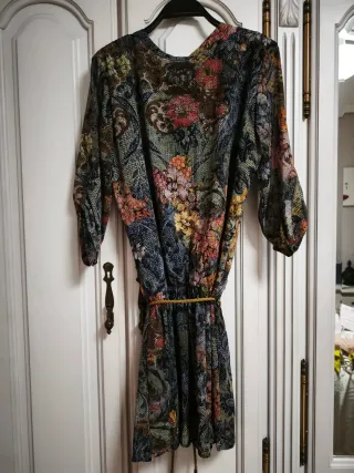 Vestido gasa Sfera estampado M