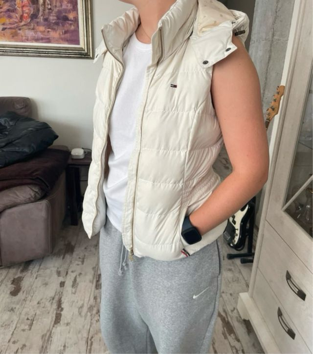 Chaleco Tommy Hilfiger Plumas Blanco