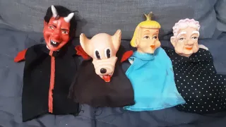 Lote marionetas antiguas Famosa