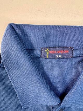 Polo Azul Talla XXL Moda Impresion Rayas