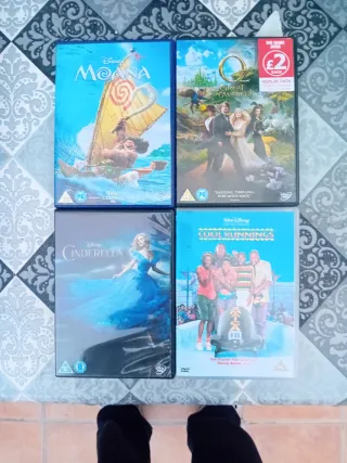 4 Películas DVD Disney (Inglés)