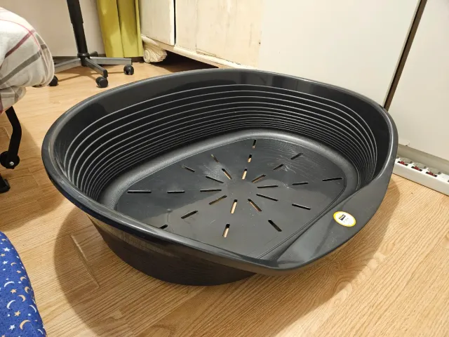 Cesta cama para perro negra