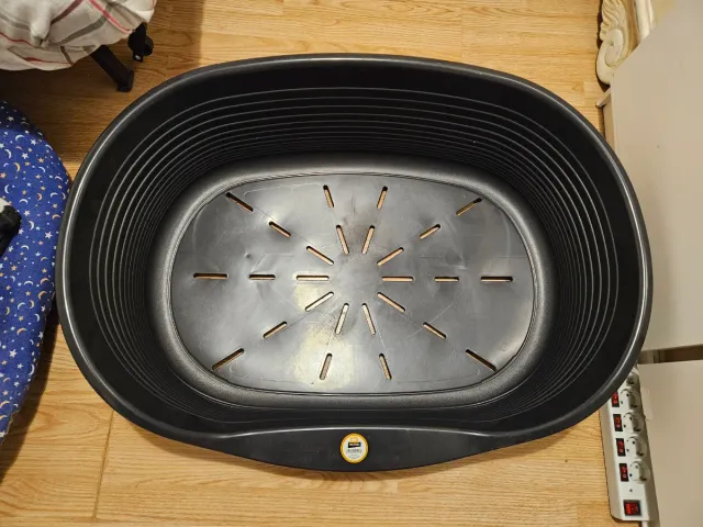 Cesta cama para perro negra