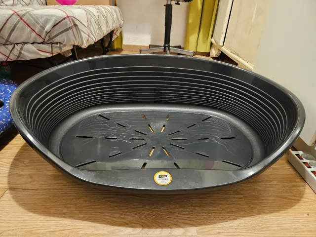 Cesta cama para perro negra