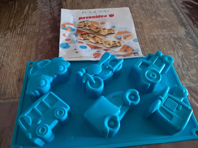 Stampo in Silicone Pavonidea Veicoli Blu