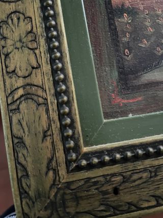 Espejo vertical decorativo con cuadro