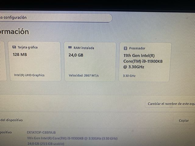 NUC Extreme 11th Gen Intel i9-11900KB 3.30 GHz