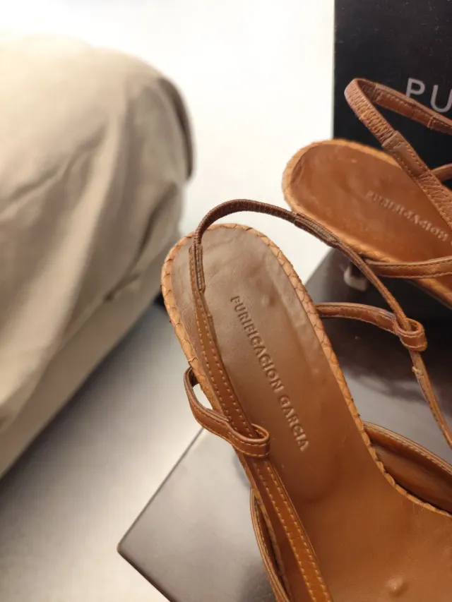 Zapatos Purificación García Marrones Tacón