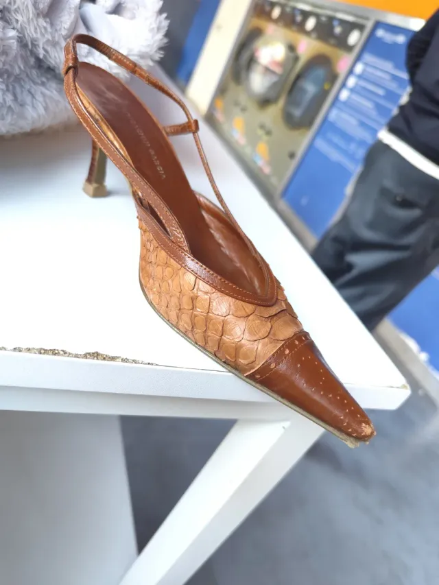 Zapatos Purificación García Marrones Tacón