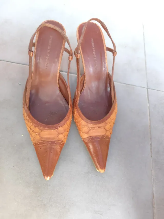 Zapatos Purificación García Marrones Tacón