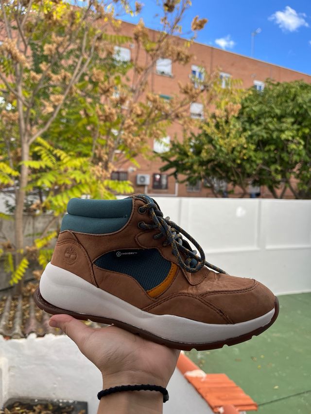 Botas Timberland Marrones y Turquesa