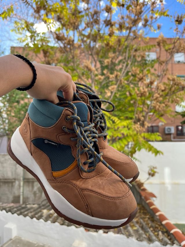 Botas Timberland Marrones y Turquesa