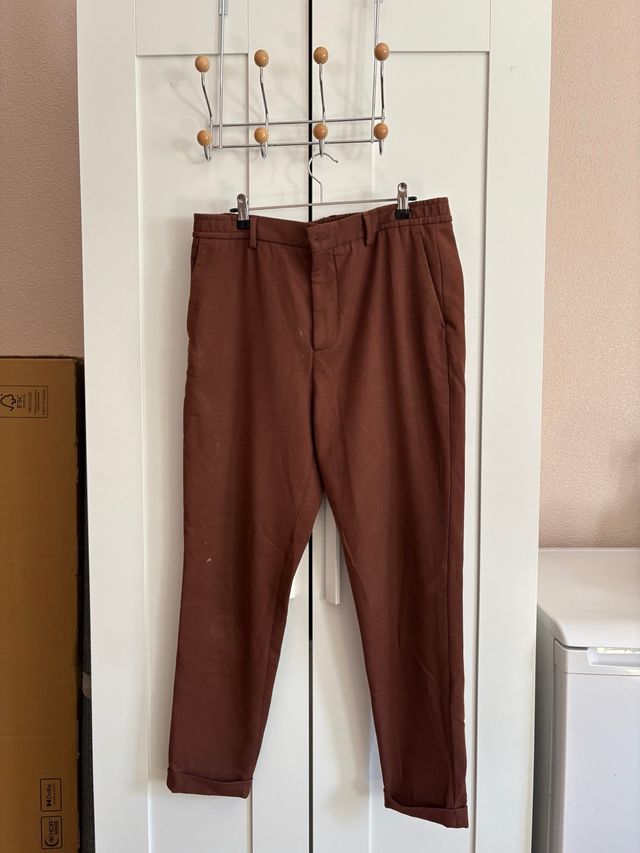 Pantalon chino Zara marrón