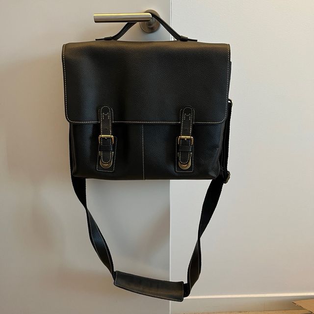 Bolso Cuero Marrón oscuro Tipo Satchel