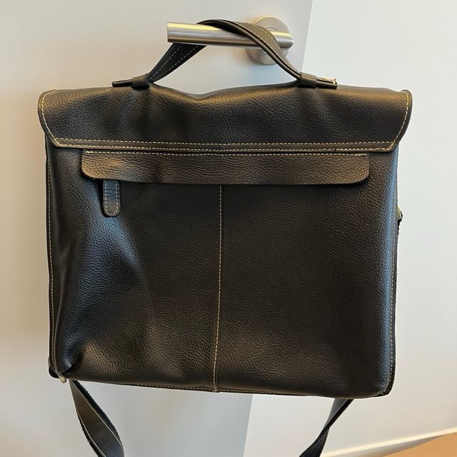 Bolso Cuero Marrón oscuro Tipo Satchel