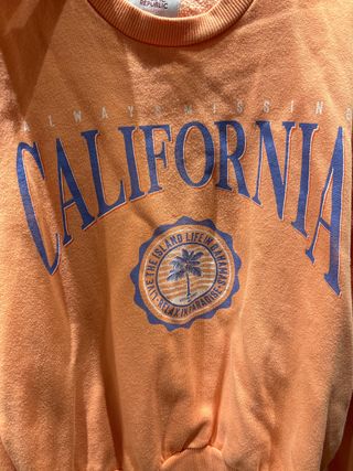Sudadera Pull&Bear California Naranja