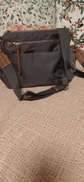 Bolso Parfois gris y marrón