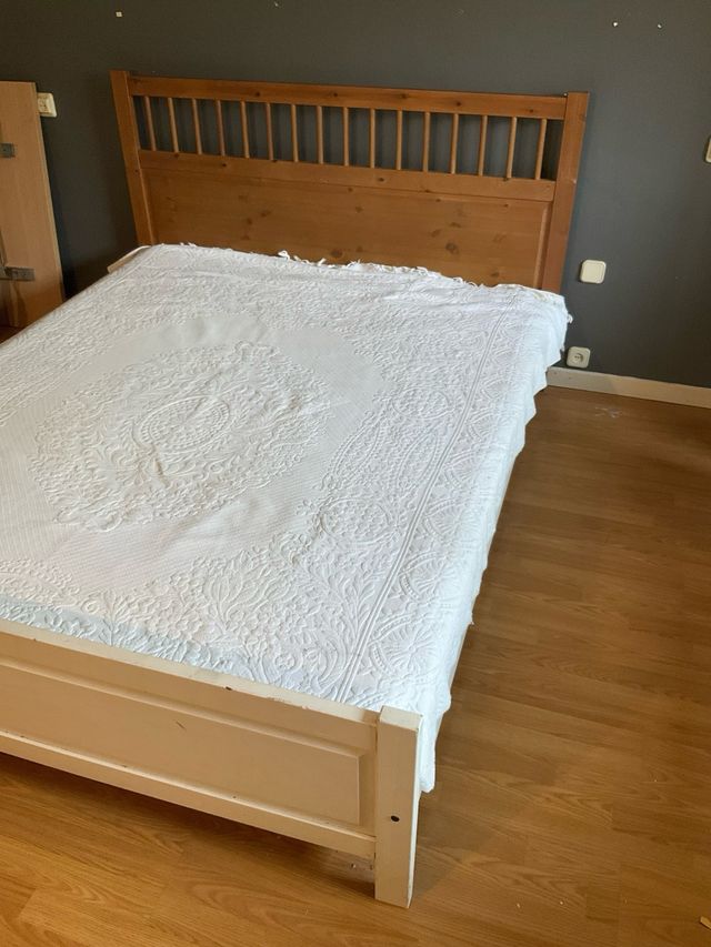 Letto matrimoniale 1,6x2 m con struttura e materasso