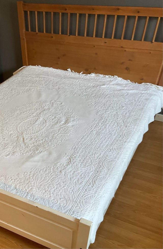 Letto matrimoniale 1,6x2 m con struttura e materasso