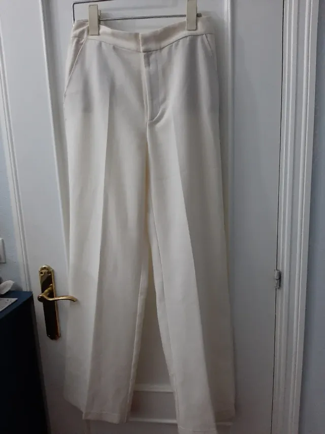 Pantalón ancho crudo