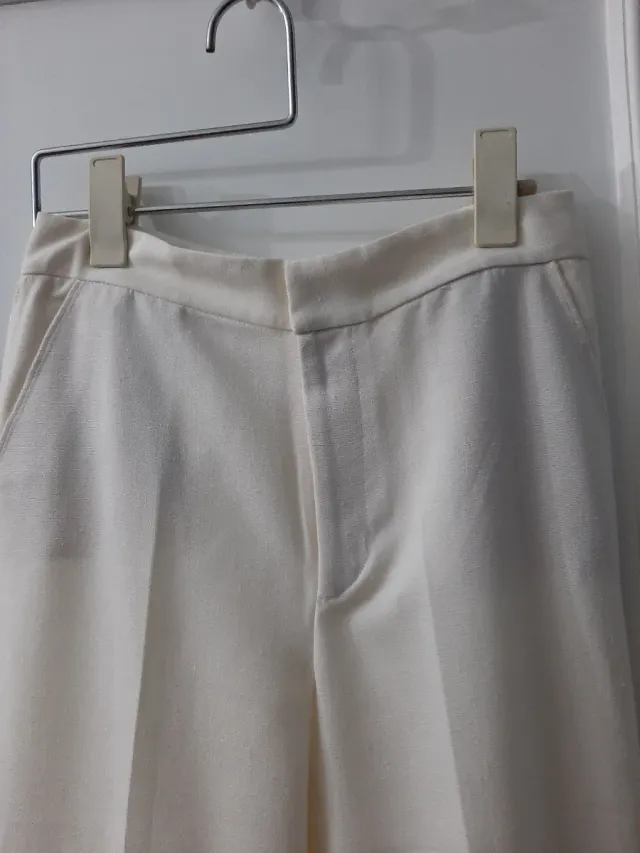 Pantalón ancho crudo