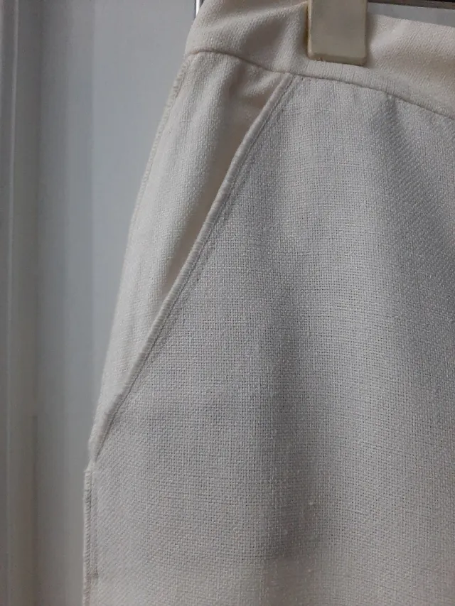 Pantalón ancho crudo