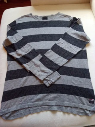 Jersey rayas gris y negro Produkt