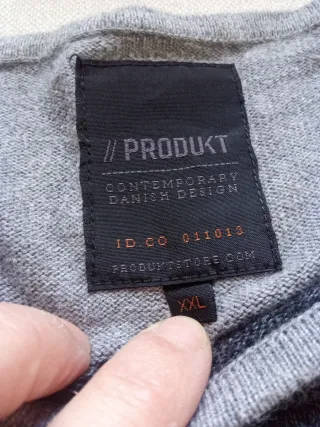 Jersey rayas gris y negro Produkt