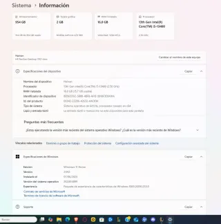 PC HP Intel Core I5 13va generacion Gamer Completa