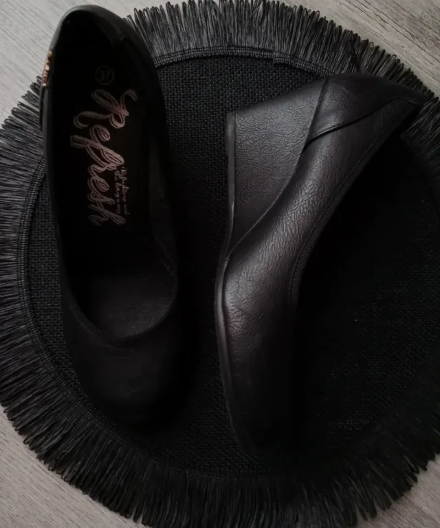 Zapato cuña negro Refresh talla 37