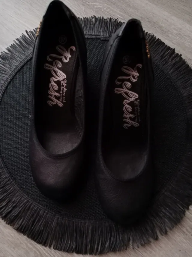 Zapato cuña negro Refresh talla 37