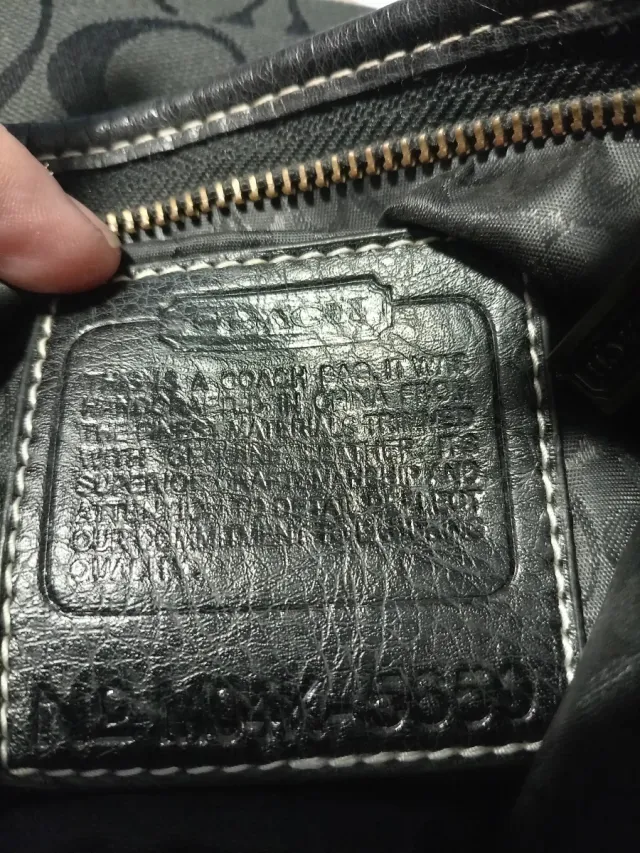 Borsa a spalla Coach nera