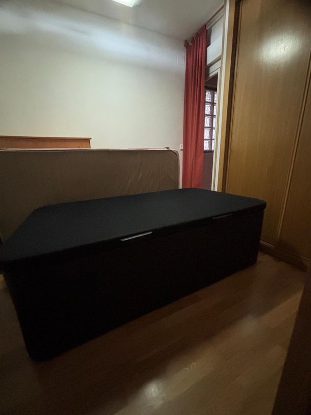 Canapé abatible tela y madera