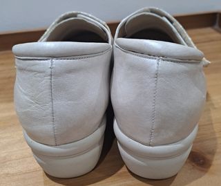 Zapatos Terol Comfort velcro beige/plata