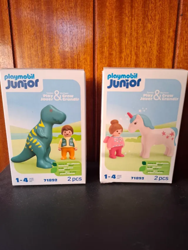 Playmobil Junior Dinosaurio y Unicornio