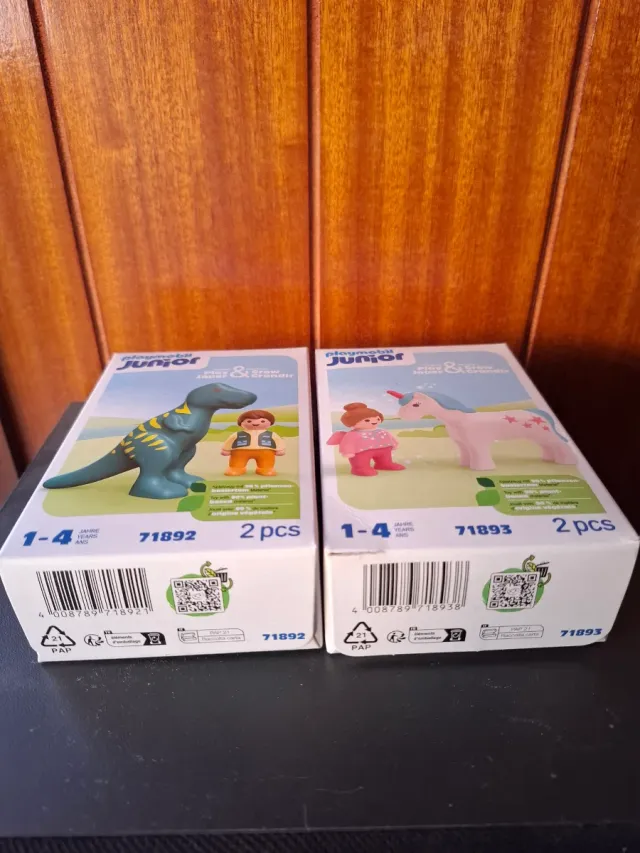 Playmobil Junior Dinosaurio y Unicornio