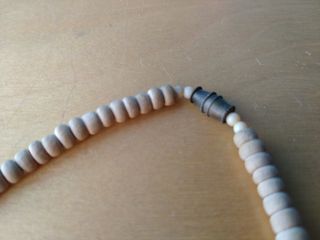 Collana girocollo legno dischi rossi