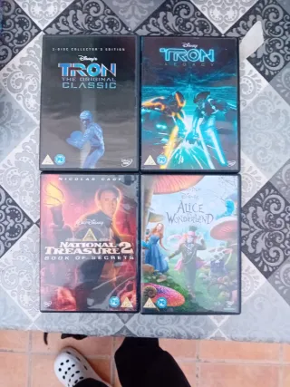 4 Películas DVD Disney (Inglés)