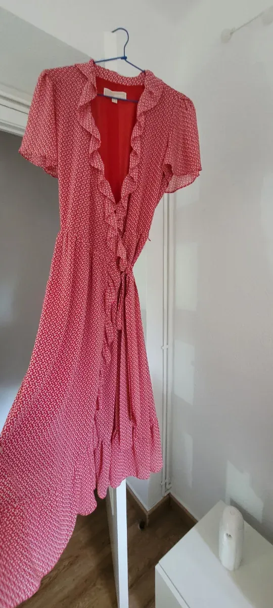 Vestido Michael Kors floral rojo talla M