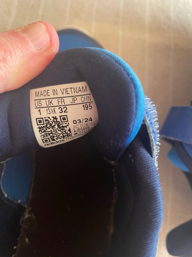 Deportivas Adidas niño azul