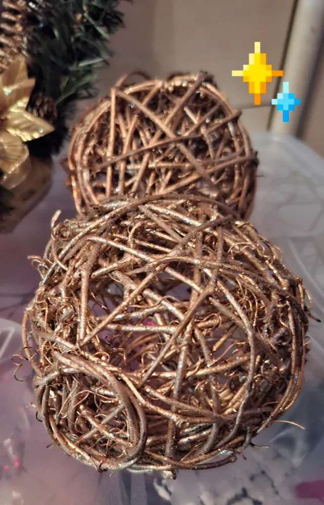 Ghirlanda Buon Natale decorata + sfere dorate