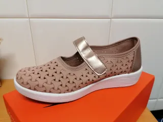 Zapatos Doctor Cutillas Mujer Beige/Oro merceditas