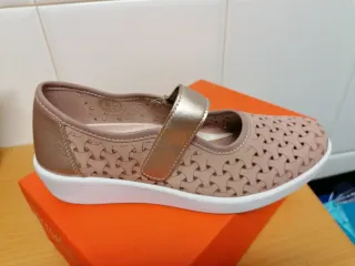 Zapatos Doctor Cutillas Mujer Beige/Oro merceditas