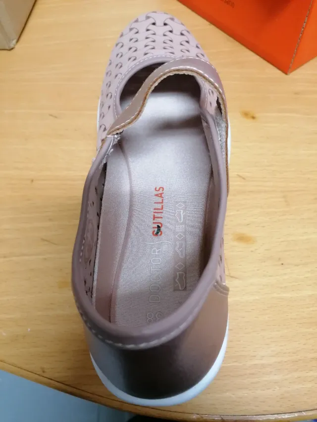 Zapatos Doctor Cutillas Mujer Beige/Oro merceditas