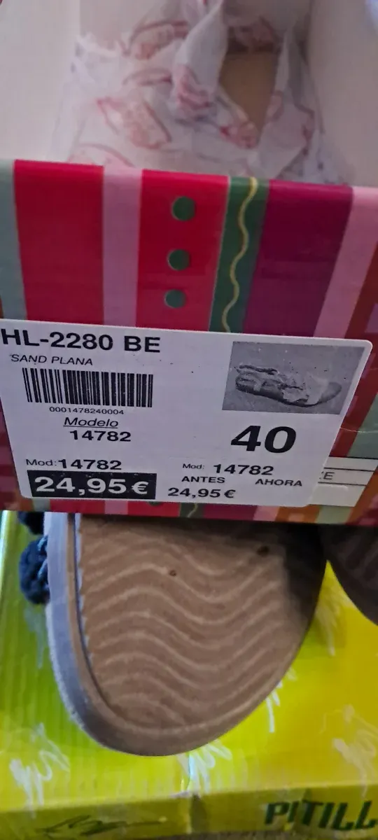 Sandalias  Negras Talla 40