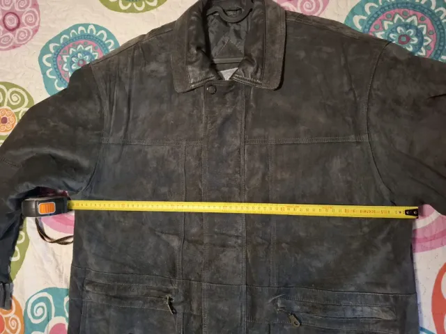 Chaqueta Vintage Ante Gris